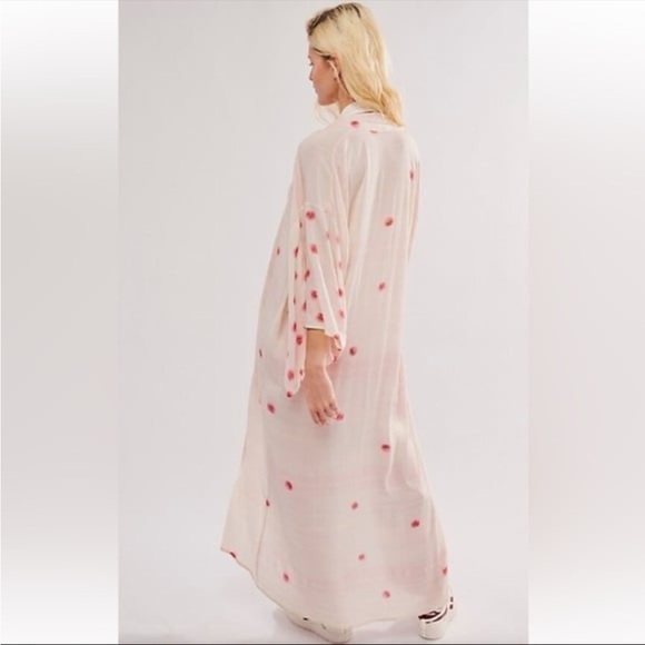 Free People Other - Free People Pink combo Kimono